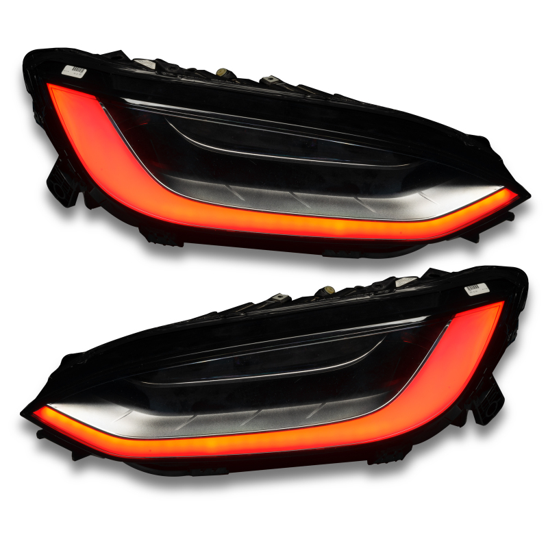 Tesla Model X Headlight & Fog Light DRL Upgrade Kit - ORACLE Lighting - Dynamic ColorSHIFT - Dynamic ColorSHIFT - `16-`21